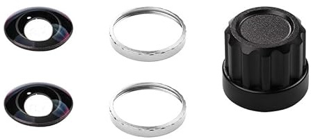 Kit de lentes intercambiables para Insta360 X5, juego de lentes de repuesto ópticos HD con anillos de montaje de aluminio y herramientas para cámara Insta360 X5, accesorios profesionales de lente