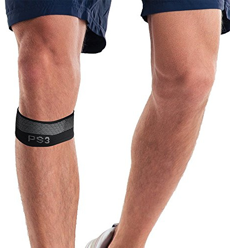 OrthoSleeve Cinturino Sottorotuleo a Compressione Graduata PS3 con 3 Zone di Compressione, Fascia per Alleviare la Tendinite Rotulea e Stabilizzare la Rotula, Fascia Sportiva per Ginocchio, Taglia M
