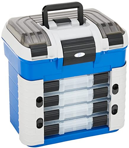 Plastica Panaro Angelkoffer 502, zum Transportieren, Schützen und Organisieren von Ausrüstung, Blau, Außenmaße 420 x 303 x 400 mm