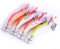 VGEBY Shrimp Lure, Tintenfisch Köder 4 Stück Luminous Plastic Shrimp Bait Tintenfisch Shrimp Jig Jigging Köder Night Dawn Fishing