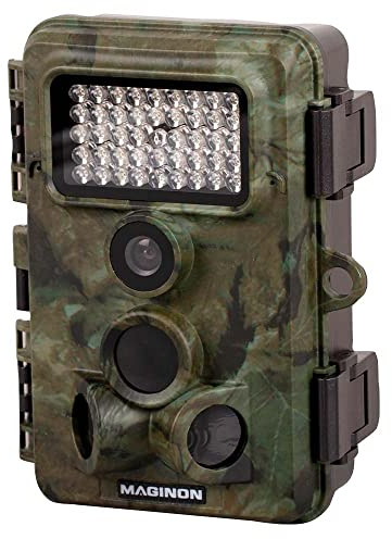 Maginon Wildkamera WK 6 HD, Fotofalle mit Bewegungssensor, Full-HD Video, Spritzwasser Geschützes Gehäuse und bis zu 6 Monaten Standby-Zeit.