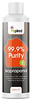 Inspired All Purpose Rubbing Alcohol | Isopropyl 99.9% Pure Isopropanol IPA for Cleaning 250ml