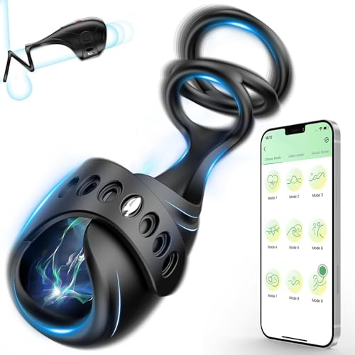 YcsLust Masturbieren für Männer Penis Eichel Stimulator Penis ring 9 Vibrationsmodi Eichel Vibrator App Fernbedienung Masturbator mit Penisring Penis Vibrator Sex Spielzeug für Männer Mastubbbator