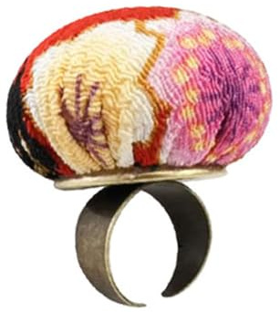 Coussin aiguille couture point de croix couture artisanat bricolage épingles support patchwork ménage rangement tapis bague couleur aléatoire