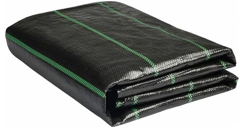 Groweco Weed Barrier Landscape Fabric Heavy Duty 6FT X 100FT Premium 3.2oz Ground Cover Landscape Fabric Gardening Mat,Woven Geotextile Fabric for Underlayment,Commercial Driveway Fabric