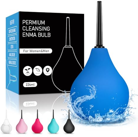 Einlauf zur darmreinigung 224ML,Po Dusche Irrigator darmspülung • Intimdusche zur Analdusche und Vaginaldusche für herr&frau(blau)