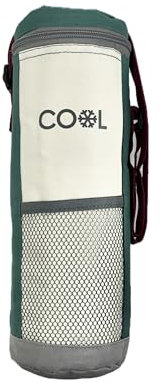 Kühltasche für Flaschen, Flaschenkühltasche bis 1,5 l, 12x32 cm, Farbe türkis, Kühlbox, Kühlbeutel mit verstellbarem Schulterriemen kleine Kühltasche für Drinks, Kühlbox für Outdoor, Reisen