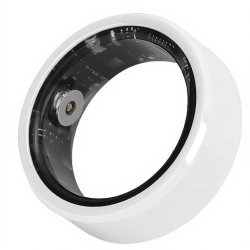 Lightweight Smart Ring, Health Tracker Pedometer Sleep Monitor, with Body Temperature Detection, for Women (Inner Diameter 18.5mm)