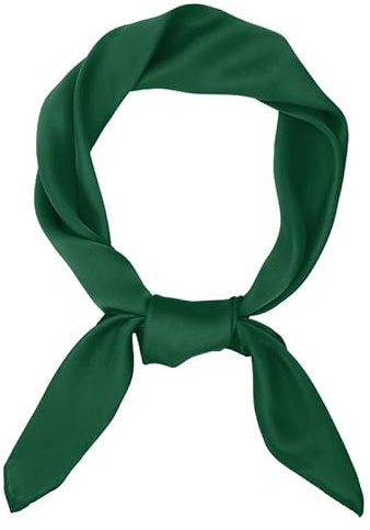 JasGood Damen Seidentuch Seide Leicht Eleganter Seidenschal Damen Bandana Halstuch Kopftuch Schal Vielseitiges Seidenschal für Frauen