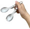 Ensemble de Couverts de Camping en Titane, Cuillère Pliable Portable Camping Cuillère-Fourchette, Multifonctionnel Ustensiles Vaisselle en Titane Pur Réutilisable Équipement de Pique-Nique