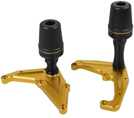 VQLDPX Sturzbügel Motorrad-Rahmengleiter-Sturzpad Für MSX125 MSX 125 GROM 2022-2024, Sturzschutz, Motorschutz CNC(Gold)