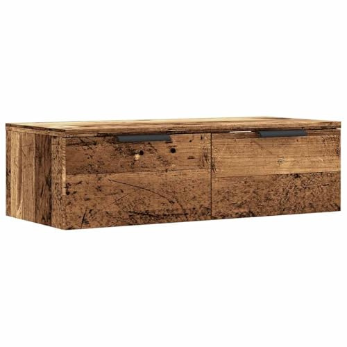 vidaXL Wandschrank Altholz-Optik 68x30x20 cm Holzwerkstoff