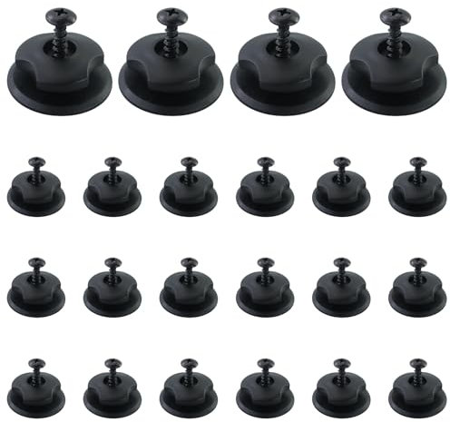 22 accessori per rimorchio, fissaggio del telone con viti, robusti pomelli per telone, bottoni in plastica, ganci per telone, perfetti per il fissaggio di reti da traino, ganci per teloni