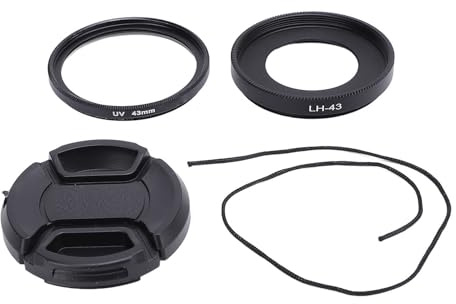 Paraluce 43 Mm Filtro HD Set di Cappelli per Lenti da 43 Mm Blocca in Modo Efficiente la Luce Riproduzione Accurata dei Colori per la Fotografia All'aperto