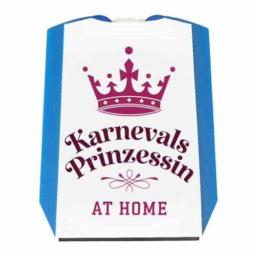 speecheese Karnevals Prinzessin Parkscheibe mit Pinker Krone Lustige Parkscheibe für Autofans und Karnevalsliebhaber während der 5. Jahreszeit