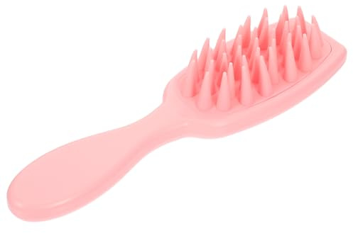 DEARMAMY 4 Stück Shampoo-massagekamm Nasses Haarbürste Massagegerät Kämme Massagekamm Für Die Kopfhaut Kopfhautbürste Haarbürste Waschen Kopfhautwäscher Schuppen Abs Rosa