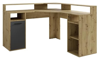 byLIVING Schreibtisch Fox, Aufsatz, Gamingtisch in Artisan-Eiche-Optik, PC