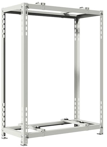 WAMJ AQDY Bomba de Calor Soporte de Suelo, Soporte Aire Acondicionado Exterior - Acero Galvanizado, Soporta hasta 220 kg, Diseño Amortiguador(90 * 90 * 50cm)