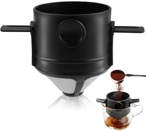 Kaffeefilter Edelstahl, Dauerkaffeefilterhalter Edelstahl