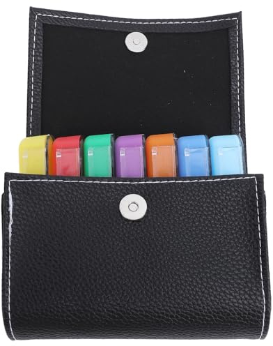 SIXRUN Práctica Caja de Medicamentos Semanal Portátil con Compartimentos Independientes, Organizador de Medicamentos de 7 Días para Viajes de Negocios, Sellado por Seguridad