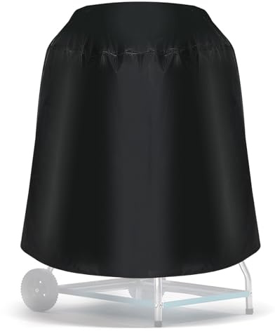 MAGICLULU Funda para Barbacoa Redonda de 70x70 Cm Protección Versátil y Material de Fibra de Poliéster para Uso Portátil en Exteriores