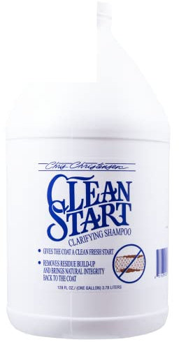 Chris Christensen Clean Start Klärshampoo - Professionelles Hundeshampoo zur Tiefenreinigung für strahlendes und gesundes Hundefell - Entfernt Rückstände, Verunreinigungen und überschüssiges Öl, 3.8 l