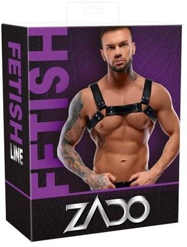ZADO 20100031001 Leder Herren Brustharnes, S, 1 Stück