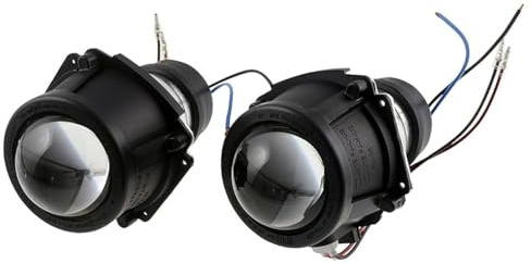 SHIN YO Ellipsoidscheinwerfer (Black) | Ohne Einbaurahmen; 1 x Abblendlicht mit Standlicht, 1 x Fernscheinwerfer; jeweils H3 12V 55W; Linsendurchmesser: 64,5 mm
