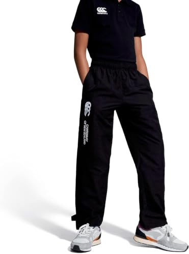 Canterbury Junior Boys Open Hem Stadium Pant | Tracksuit/Jogging Bottoms | Durability and Comfort Track Pants, Black, 10