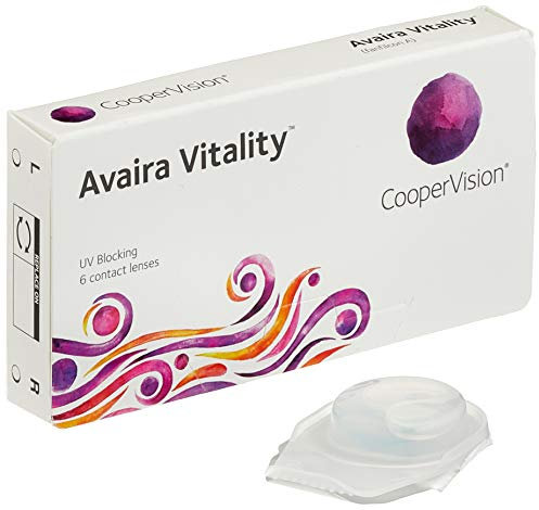 Coopervision Avaira Vitality spheric, Monatslinsen weich, 6 Stück / BC 8.4 mm / DIA 14.2 mm / -7.5 Dioptrien