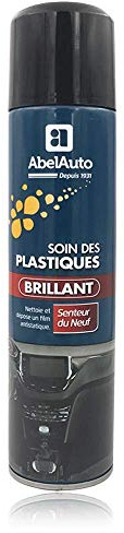 ABELAUTO Soin Plastiques Brillant Ambiance Neuf 400 ML – Rénove, Protège et Fait Briller Les Plastiques Intérieurs – Effet Neuf Longue Durée