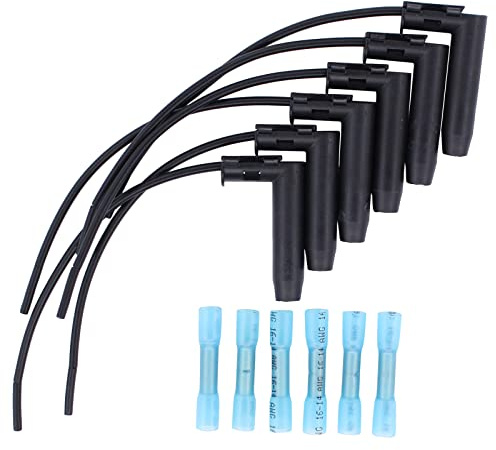 Doo Engy Universal Glühkerze Glühkerzenstecker Kabel Stecker Reparatursatz kurz 40 mm für B-MW M-ercedes O-pel 6 Stück