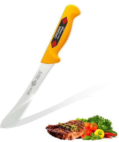 EIKASO Solingen Germany Sortiermesser 16cm aus Molybdänstahl 1.4116 Profi Fleischermesser Metzgermesser Allroundmesser für Hobby und Profi Metzger Fleisch Gemüse Obst