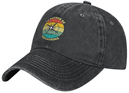 Mujer Hombres Sombrero Ribete Béisbol Prefiero Ser Geocaching Béisbol Visera Sombrero Peso Ligero Gorra Snapback Algodón Gorra De Béisbol para Hip Hop Caza Viaje