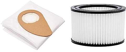 Nilfisk 81943048 Sacs pour Aspirateur de Bricolage BUDDY Iiy II, Multicolore, Set de 4 Pièces & Filtre pour Aspirateur de Bricolage Nilfisk BUDDY II