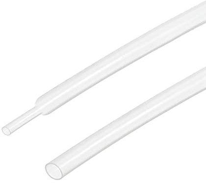 Rebower Calore Retraibile Tubo 2:1 Cavo Guaina Tubo Avvolgimento, [per Elettrico Isolamento Protezione] - 1,5 mm Diametro/10 m/Trasparente