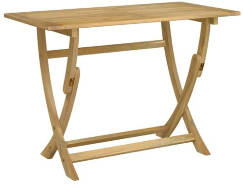 vidaXL Tavolo da Giardino Pieghevole 110x55x75cm Legno Massello Acacia
