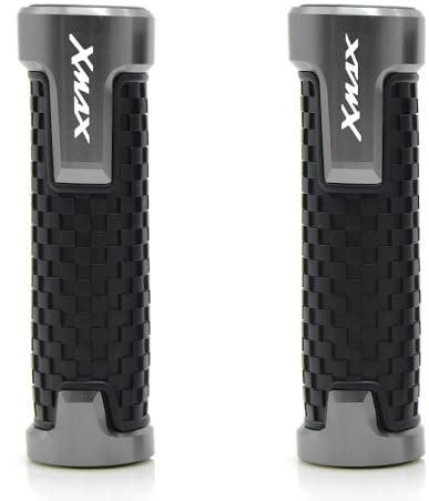 Motorrad Griffe Für Y&AMAHA XMAX X MAX X-MAX 125 250 300 400 7/8 22mm Motorrad Zubehör Lenker Griffe Griff Bar Hand Bar Motorrad(Gray)