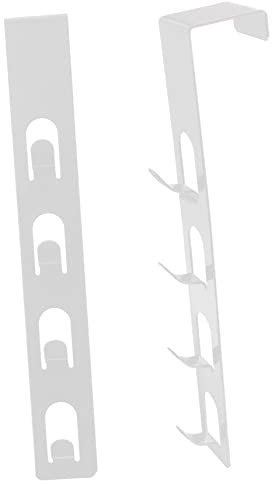 BELLIFFY Aufhänger 2st Türhaken Wall Hooks Gardarobenhaken Door Hook Coat Hooks Wandhaken Skelett- Hutbügel Haken Für Küchenschränke Haken Für Türhänger Schlagfreier Haken Huthaken Eisen Weiß