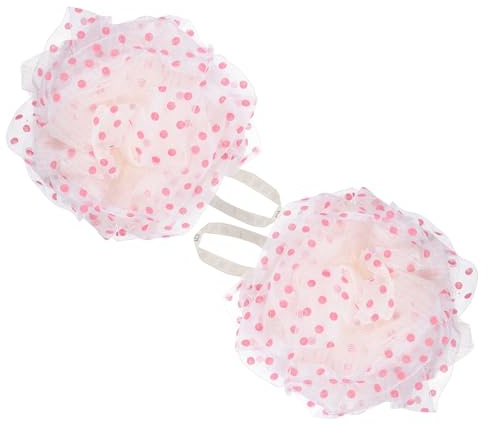 Anneome 2 Pezzi Palla da Bagno Rosa in Poliestere e Pe Laccio, Spugna Esfoliante per Doccia a Schiuma Ricca, per Casa e Vacanze
