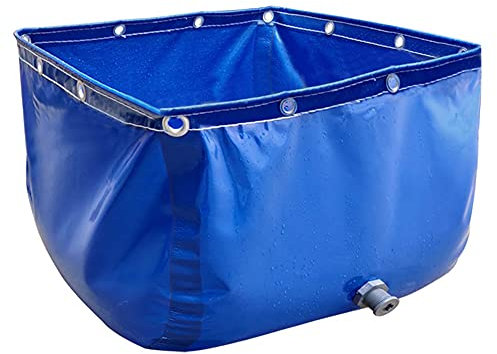Generisch Großes Aquariumbecken aus PVC-Plane mit Ablassventil – 0,5 mm Plane, temporärer Sammelbehälter für Koi-Fische, Schildkröten, Salzwasserfische – langlebige Lösung zur Wasserspeicherung
