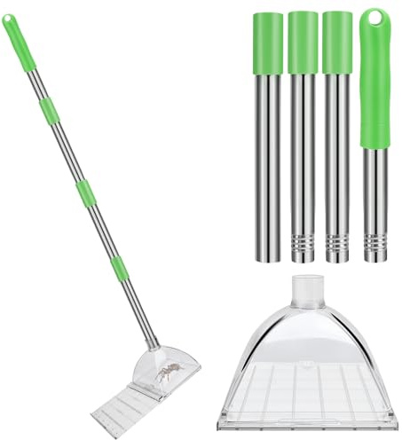 Insektenfänger Mit Langem Griff Extra Lang 83cm Berührungsloser Spinnenfänger Spinnengreifer Bug Catcher Insekten Fangen Lebend Spider Catcher Zum Sicheren Fangen und Entfernen