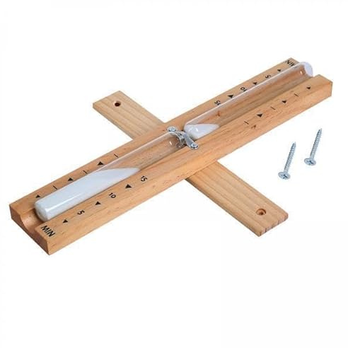 Ｚｉａｌｏｆｉ 4x Multi Gebrauch Rotierender Sauna Timer 15 Minuten Holz Timer Sandglasuhr
