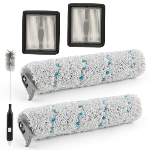 2 Rodillos de Cepillo 2 Filtros para Bissell CrossWave X7 Plus, X7 Pro Pet 2955N Repuesto Aspiradora en Seco Húmedo, Juego de Accesorios Rodillos de Cepillo/Filtro HEPA/Cepillo de Tanque de Agua xx