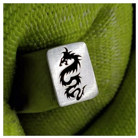 CYHTYM Schlagzahlen Metalldesign-Stempel, Metalldesign-Stempel für Markieren von Schmuck auf leeren Etiketten und Armbändern aus Aluminium, Messing und Kupfer(Pattern 2,11.5mm)