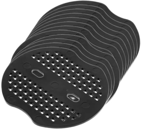 Homoyoyo Grapas de Jardinería y Anclajes para Césped 40 Piezas 6.8x6.5 Cm Kit de Fijación para Suelo Duro y Plantas Exteriores, Almohadillas Metálicas Galvanizadas Negras para Jardín