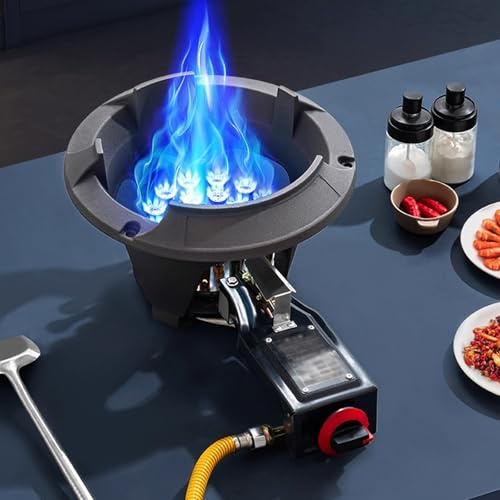 Réchaud à Gaz Outdoor, Réchaud de Camping Basse Pression avec Protection Anti-extinction et Allumage Électronique, pour La Cuisine en Extérieur(34cm/13in)