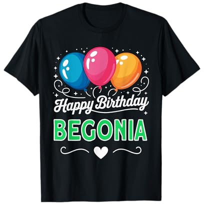 Buon Compleanno Begonia Maglietta