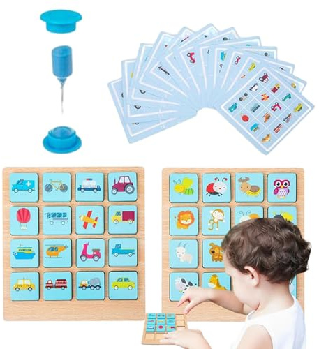 Générique Memory-Spiel mit Karten für interaktives Bürospielzeug, Vereinsspiel und Gedächtnisspiel | für und Mädchen, Eltern, Kindergarten, Schule, Haus und Party