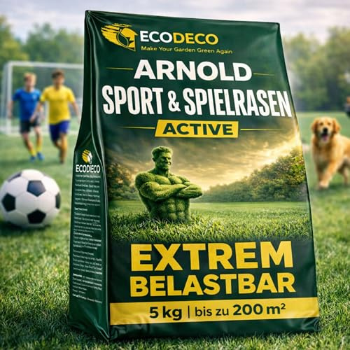 Semi Prato Crescita Rapida per Sport e Giochi - Sementi Prato Robuste e Resistenti alla Siccità - Ideale per Risemina Primaverile - 5 kg per 200 m²
